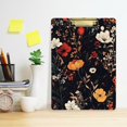 thumbnail image 2 of FORMRS Acrylic Clipboard with Low Profile Clip Standard A4 Letter Size, 12.5" x 9", Black Floral Pattern, 2 of 8