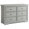 Graco 6 Drawer Dresser, Pebble Gray