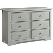 Graco 6 Drawer Dresser, Pebble Gray