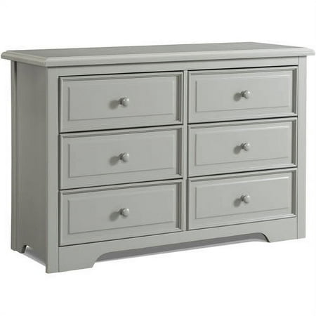 Graco 6 Drawer Dresser, Pebble Gray