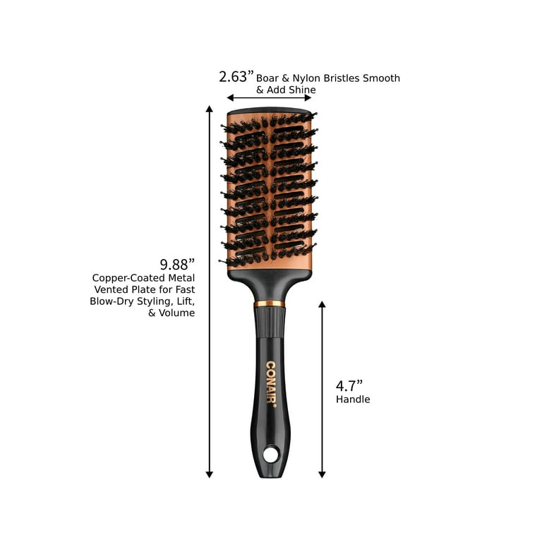 Round Brush Babyliss Copper Mixed Bristle Brush BaByliss Copper