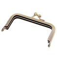 thumbnail image 3 of veasfak Meta Frame Purse Frame Kiss Clasp Lock Squared Design Bag Clutch Frame Craft, 3 of 9