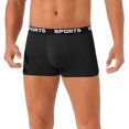 thumbnail image 1 of INSPIRAR CHIC Ropa interior tipo bóxer de hombre ligera y corta con elasticidad 36 Negro, 1 of 6