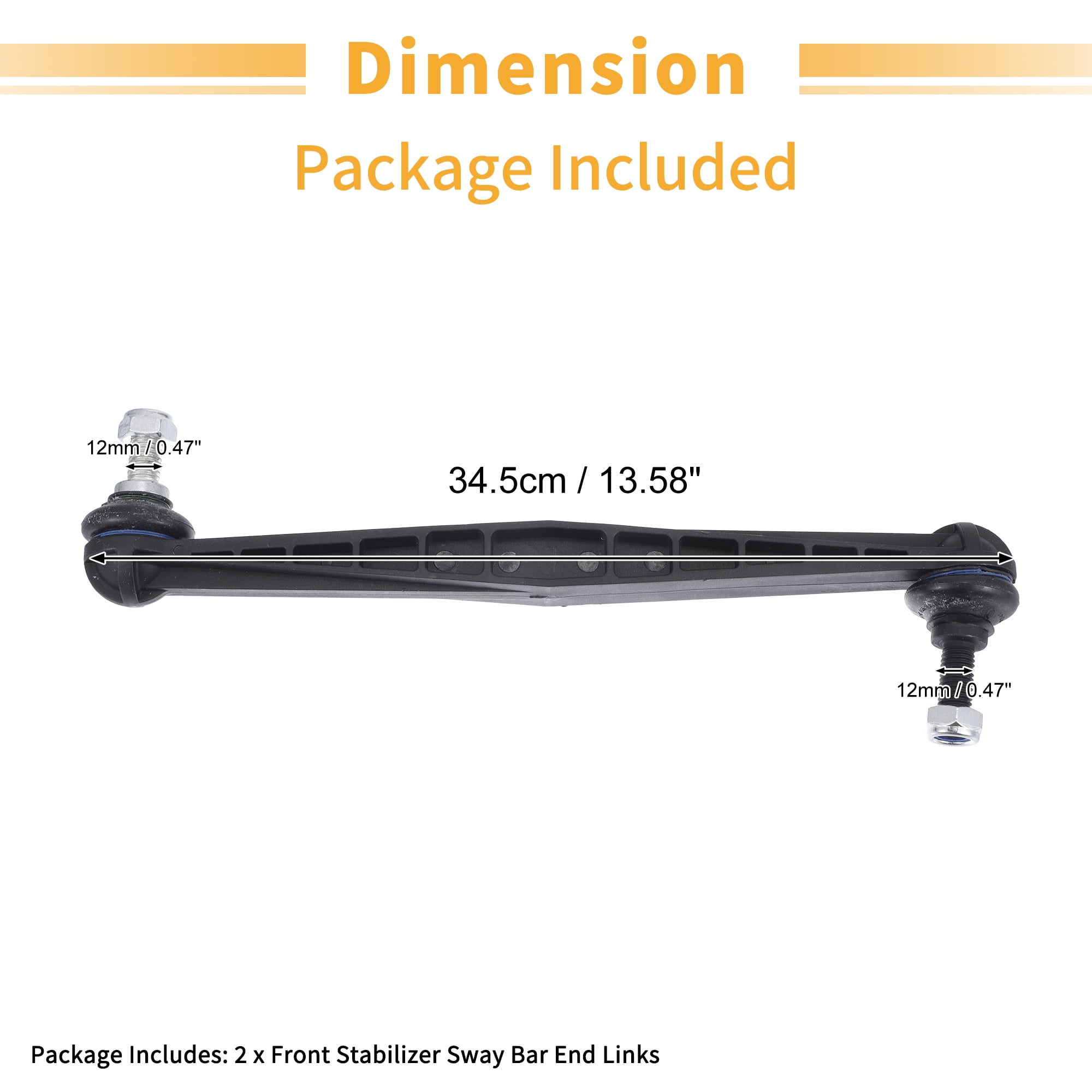 2pcs Front Sway Bar Links Stabilizer?Link Kit for Chevrolet Sonic 2012-2020 No.K750630 Suspension Kit