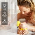 thumbnail image 4 of AmazerBath Forro para cortina de ducha, 72 x 72, forro transparente para cortina de ducha, forro de plástico impermeable, linda cortina de ducha ligera de PEVA para baño con 3 imanes y 12 ojales de me, 4 of 4