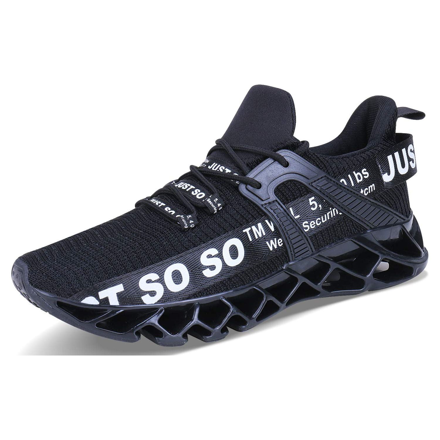 Just so so Mens Running Shoes Sneakers Black Size 12