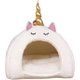 thumbnail image 1 of (White, Size M) Hamster House Warm Winter Nest Rest Guinea Pig Adorable Unicorn Pet Sleep Cage, 1 of 5