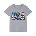 thumbnail image 1 of MeetoTime T-shirt en Coton Imprimé pour Enfants, Col Rond, Manches Courtes, Haut d'Été, 1 of 5