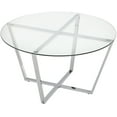 thumbnail image 5 of Mango Steam Round Metro Glass Coffee Table - Chrome, 5 of 7
