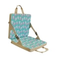 thumbnail image 4 of Cojín de asiento plegable para suelo, silla de playa, sillón para niños, cómodo y plegable Azul verde, 4 of 9
