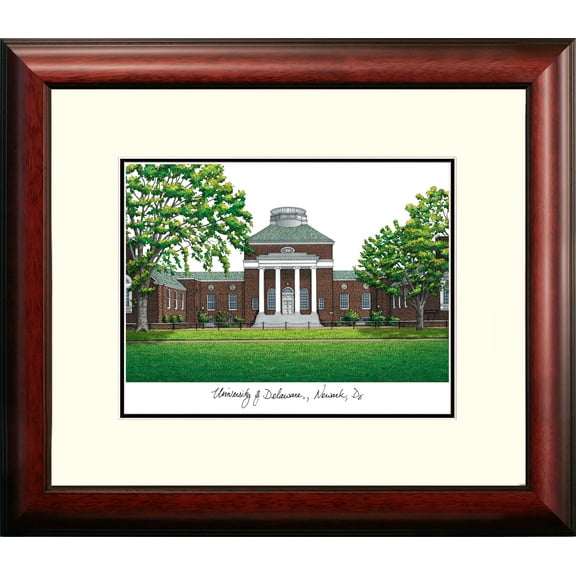 University of Delaware Alumnus Framed Lithograph