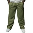 thumbnail image 1 of Ceisia Men Casual Sport Solid Color Pants Elastic Waist Drawstring Pocket Gift Trousers, 1 of 8