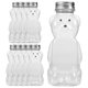 thumbnail image 1 of 10 Uds. Botella de jugo transparente con forma de oso, botella de miel de oso de plástico, botellas vacías de jugo de oso pequeño, 1 of 8