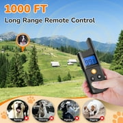 Shock Collar for Dogs - Pet Training Collar with Remote 2600 ft Waterproof for Small Medium Large Dogs (15 - 100 lbs)- 3 Safe Training Modes, Rechargeable Dog Bark Collars-Orange