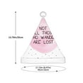 thumbnail image 3 of Balery Not All Those Who Wander Are Lost Pattern Santa Hat Christmas Hat Funny Christmas Hat Christmas Knitted Beanie Hat For Kids, 3 of 6