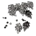 thumbnail image 1 of Abbracc 10pcs Leather Rivets Round Rivet Nails Skull Pattern Rivets for Sewing Knitting, 1 of 7