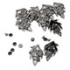 thumbnail image 1 of 10 Sets Color Negro Cráneo Remaches Rápidos Picos Y Tachuelas Puntas Metálicas Nailhead Para Bricolaje Artesanía En Cuero - Decorar Su Bolso, Cinturón Baoblaze Remaches de calavera de plata, 1 of 7
