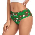 thumbnail image 2 of Balery Cute Santa And Ho Ho Ho Ropa Interior de Algodón para Mujer con Dibujo – Braguitas Cómodas y Elásticas, Estilo Clásico-3X-Large, 2 of 6