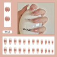 thumbnail image 1 of Joefnel Press on Nails Uñas postizas europeas Press on Nails Sello UV Brillante Cobertura total Uñas postizas artificiales Uñas para mujeres, 1 of 5