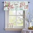 thumbnail image 4 of Valance Curtains for Kitchen Windows Gnome on Cherry Tree Branch Rod Pocket Valance Easter Flower Rabbit Egg Short Window Curtain Topper for Bedroom Living Room Bathroom 42x12in,1&nbsp;Panel, 4 of 9