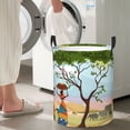 thumbnail image 4 of Picia African Women Large Laundry Basket, Waterproof, Freestanding Laundry Hamper, Collapsible Tall Clothes Hamper with Extended Handles-Small, 4 of 8