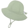 thumbnail image 2 of Kids Sun Hat Cute Flower Toddler Bucket Hat for Boys Girls Summer Sun Protection Cotton Beach Hat 6-12 Months 12-24 Months 2t 3t 4t 5t 6t 7t 8t 9t Children 1-3 Years, 2 of 4