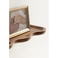 thumbnail image 3 of Kate and Laurel Alezar Modern Scalloped Mango Wood Floating Shelves, Set of 2, 24 x 6, Walnut Brown, Functional Wavy Bathroom and Kitchen Shelves for Storage and Display, 3 of 10