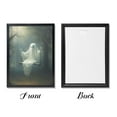thumbnail image 3 of ALOUYA Vintage Cute Ghost Canvas Wall Art, Funny Ghost on A Swing in The Forest Aesthetic Poster, Gothic Dark Academia Wall Decor, Creepy Spooky Abandoned Art Halloween Pictures Black Framed, 3 of 9