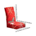 thumbnail image 7 of BOBOMOTI Christmas Chair Covers for Dining Room Elastic Stretchable Washable Protective Cover for Christmas Indoor Party Decor, 7 of 7