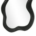 thumbnail image 5 of DecMode 18" x 39" Black Wavy Abstract Wall Mirror with Dimensional Frame, 5 of 9
