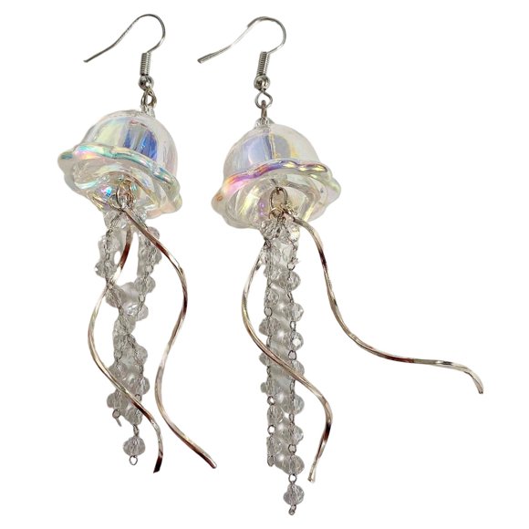 Earrings For Women Clear Resin Dangling Drop Earrings Handmade Boho Transparent Fringe Statement Jewelry Prod Category