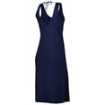 thumbnail image 3 of Women's G-III 4Her by Carl Banks Navy Penn State Nittany Lions Training V-Neck Maxi Dress, 3 of 3