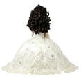thumbnail image 3 of Porcelain Quinceañera Umbrella Doll in White (Quince Años) Centerpiece & Decoration, 3 of 12