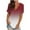 Wine, variant on Kayannuo Blouses for Women Tee Shirts for Women Women's Fashion Casual Gradient V-neck Short Sleeve Loose T-shirt Tops