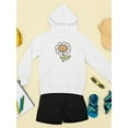 thumbnail image 3 of Cute Daisy Buddy Hoodie Juniors -Smartprints Designs,  Medium, 3 of 4