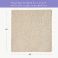 thumbnail image 2 of Chunky Knit Blanket Throw x Hand Knitted Chenille Throw Blanket Small Soft Thick Yarn Cable Knit Blanket Cute Rope Knot Crochet Throw Blankets for Couch Bed Sofa (Light ), 2 of 8