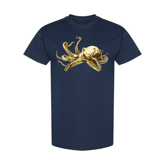 Vintage Octopus T-Shirt Men -Image by Shutterstock, Male XX-Large