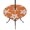 Orange, variant on Round Outdoor Tablecloth with Umbrella Hole and Zipper, Black Starfish Coastal Tablecloth with Elastic Waterproof, Nautical Summer Ocean Abstract Art Patio Table Covers for 55" - 60" Pool Tables