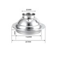 thumbnail image 1 of Hotte d'Évacuation de Cuisine Sphérique Réglable de 160 mm pour Ventilation, 1 of 3