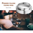 thumbnail image 4 of Anillo de embudo de dosificación anticaída de aluminio para herramienta de café en polvo para tazón de elaboración JShteea Libre de BPA, 4 of 7