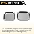 thumbnail image 5 of Unique Bargains 1 Set Exterior Door Handle Bowl Cover Trims Tailgate Handle Bowl Cover for Jeep Wrangler JL JLU 18-24 for Jeep Gladiator JT Trunk Rear Door Bowl Scratch Protector ABS Silver Tone, 5 of 6