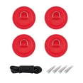 thumbnail image 2 of Parche de anillo en D de acero inoxidable 316 de 4 piezas con cuerda elástica y pegamento para inflable de PVC rojo Zulema Parche de anillo en D de acero inoxidable, 2 of 8