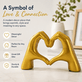 thumbnail image 4 of Kabuer Heart Hands Sculpture, Table Decoration for Living Room, Bedroom, Bookshelf, and More, 4 of 7