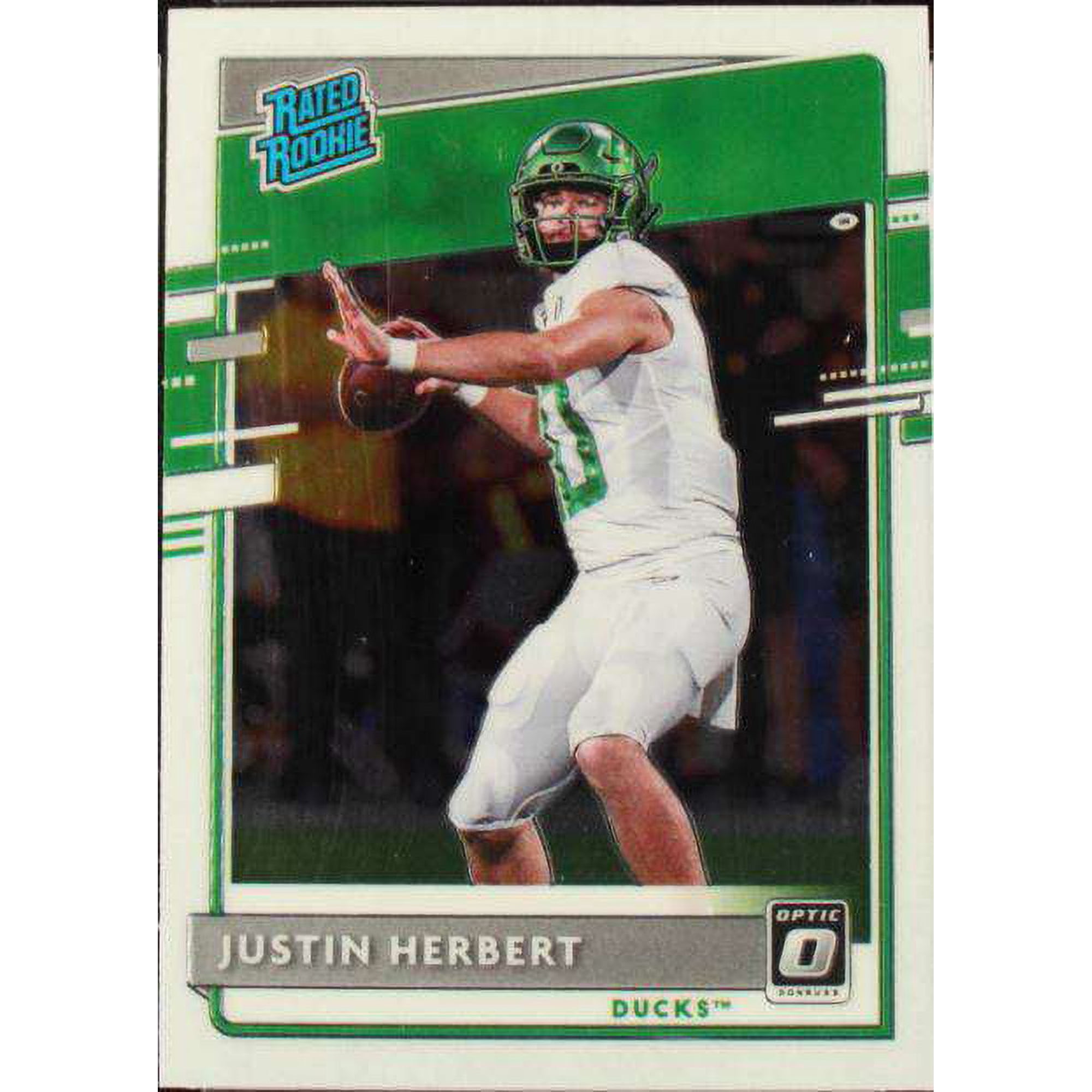 NFL 2020 Chronicles Draft Picks Donruss Optic Justin Herbert Single Sports Card #4 (Rated Rookie Card)