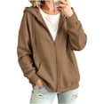 thumbnail image 5 of GILIGEGE 2026 Zip Up Hoodies for Women,Fall Winter Casual Sweatshirts, Comfort Soft Plus Size Jackets,Zipper Oversized Lightweight Cute Jackets with Pockets,Fashion Outfits Clothes Beige, 5 of 9