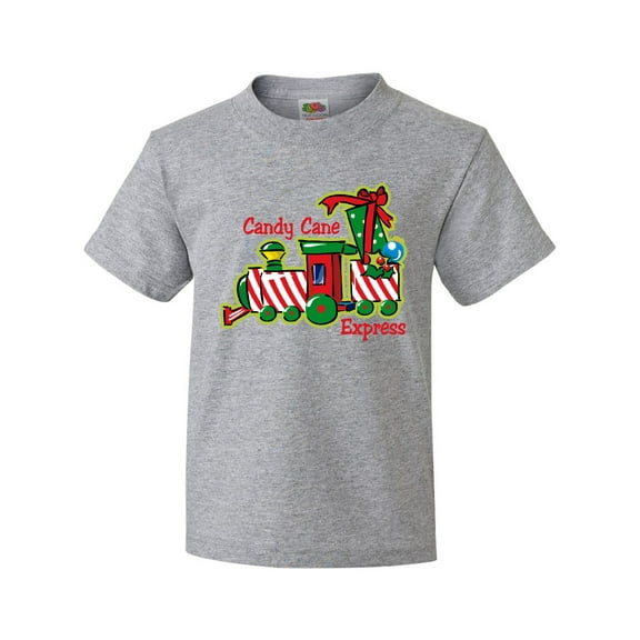 Inktastic Candy Cane Express Youth T-Shirt