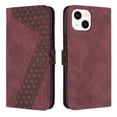 thumbnail image 1 of SaniMore Wallet Case for iPhone 14 Plus 6.7" 2022, Durable PU Leather Case Kickstand Magnetic Clasp Cash Pocket Card Holders Shockproof Anti-drop Full Body Protective Case For iPhone 14 Plus, Winered, 1 of 13
