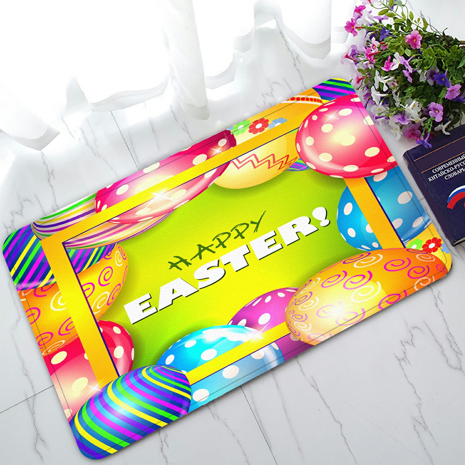 ABPHQTO Easter Doormat Entrance Rug Area Rug Floor Mat Home Decor 30x18