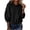 Black, variant on HAiming Womens Hoodies Long Sleeve Drawstring Solid Color Casual Trendy Sweatshirts Fall Winter Going out Blouses