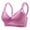 Purple, variant on DPTALR Womens Dailywear Bars Plus Size Wire Free Comfortable Push Up Hollow Out Bra Underwear